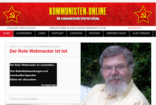Der rote Webmaster ist tot